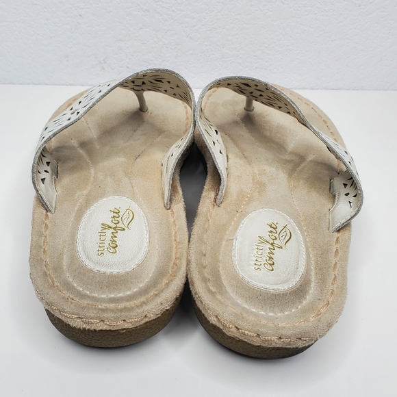 Strictly Comfort Casual Floral Slip On Sandals Size 9 - Picture 4 of 5